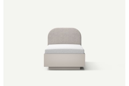 Jednoosobowe łóżko Mila 90 cm w kolorze kaszmir