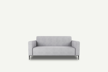 Kompaktowa sofa 2-osobowa na metalowych nogach Bolder