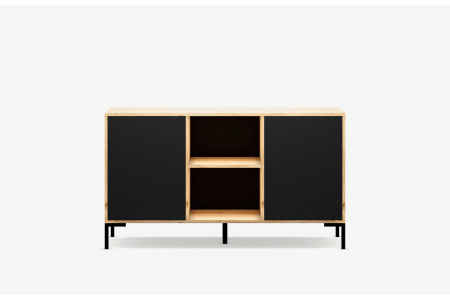 Nowoczesna komoda loftowa FORM z metalowymi nogami