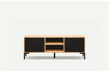 Mała nowoczesna szafka RTV FORM  w loftowym stylu