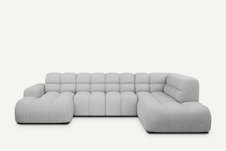 Duży modułowy narożnik Cloudy w kształcie U