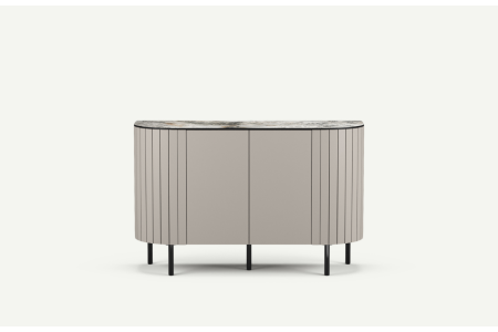 Minimalistyczna komoda 2-drzwiowa Mila - kaszmir