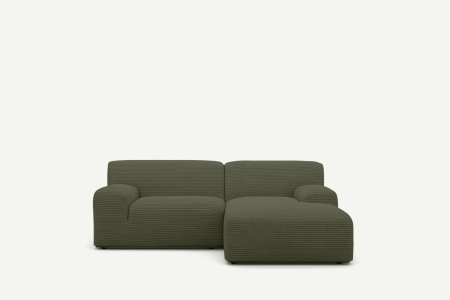 Mały komfortowy narożnik modułowy Quintin